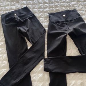 TWO pairs of Lululemon Original Wunder Under leggings, 25”